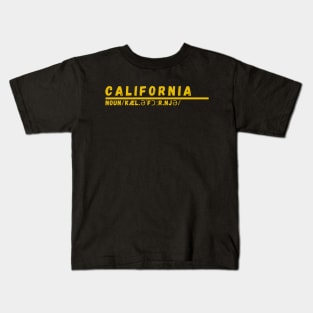 Word California Kids T-Shirt